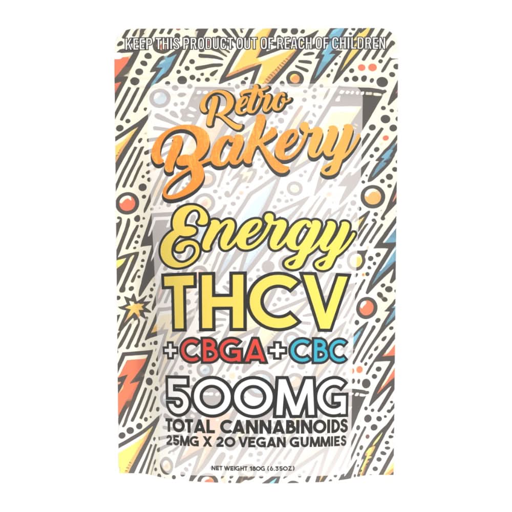 Blue Raspberry THCV Energy Gummies